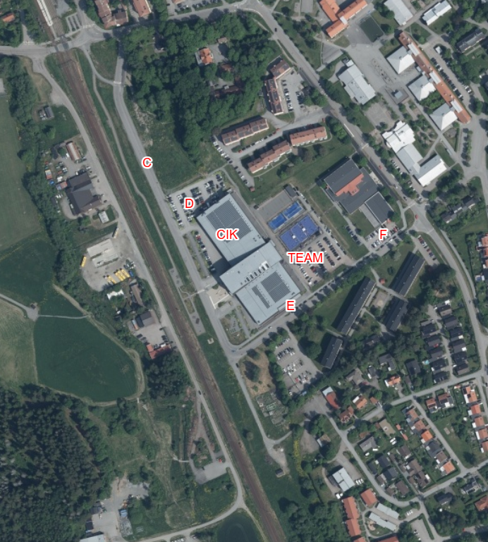 Översiktskarta Syd – depåområden Knivsta